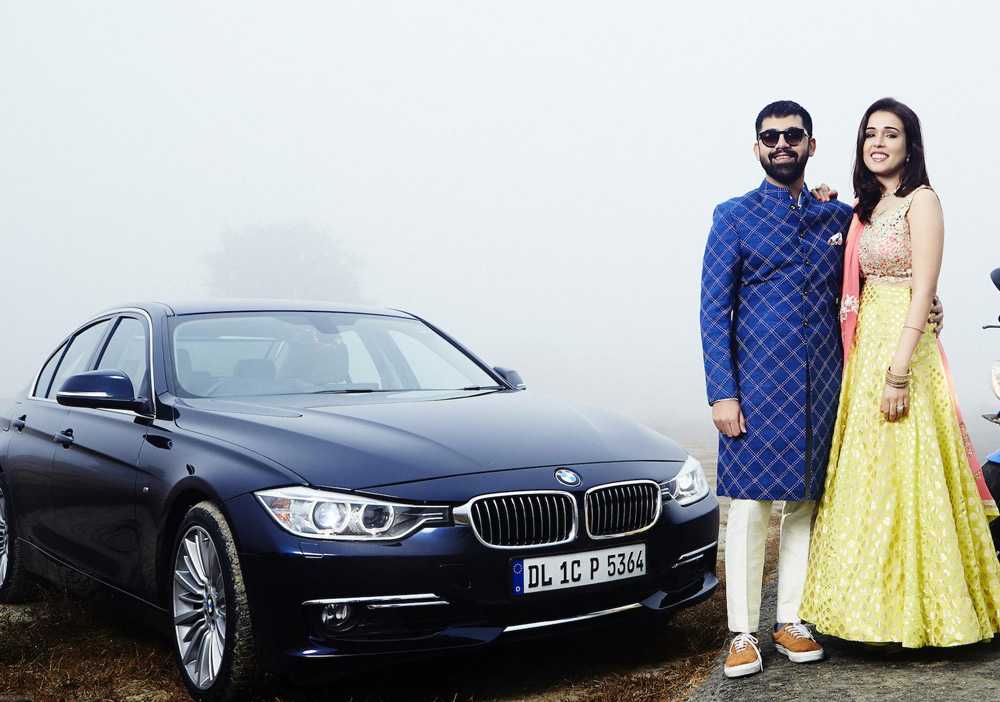 Hire BMW for Pre Wedding Shoot